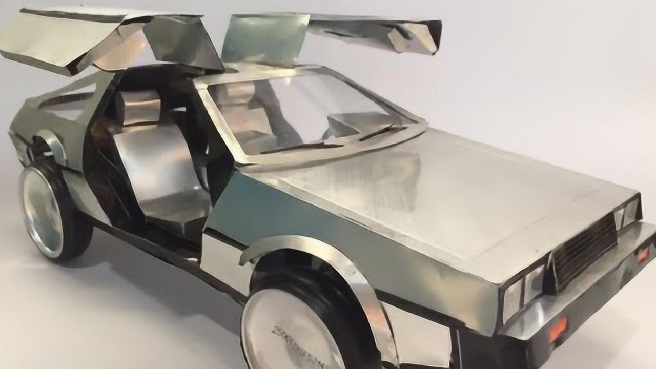 教你用易拉罐手工制作deloreandmc12汽车玩具