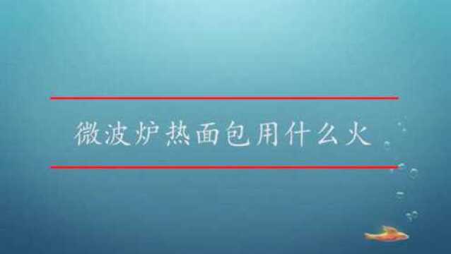 微波炉热面包用什么火