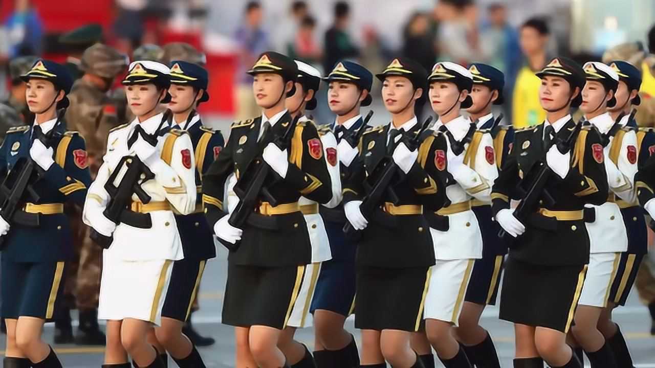 各国女兵阅兵式风采大比拼中国女兵英姿飒爽气势庞大全场倾倒