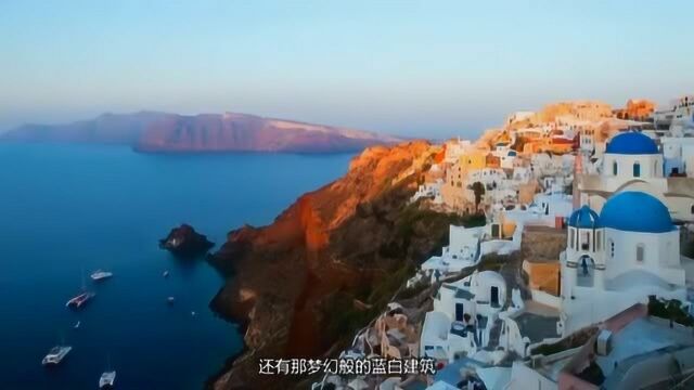 希腊圣托里尼奇特风景,因爱琴海而来,因房子而闻名世界