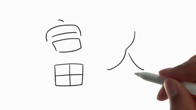 用汉字“富人”画富人,这个创意我给满分!哈哈