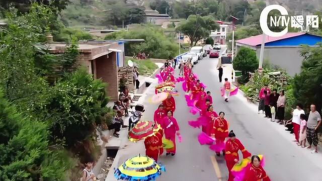 子洲县文工团文化惠民下乡电市镇李家河村慰问演出