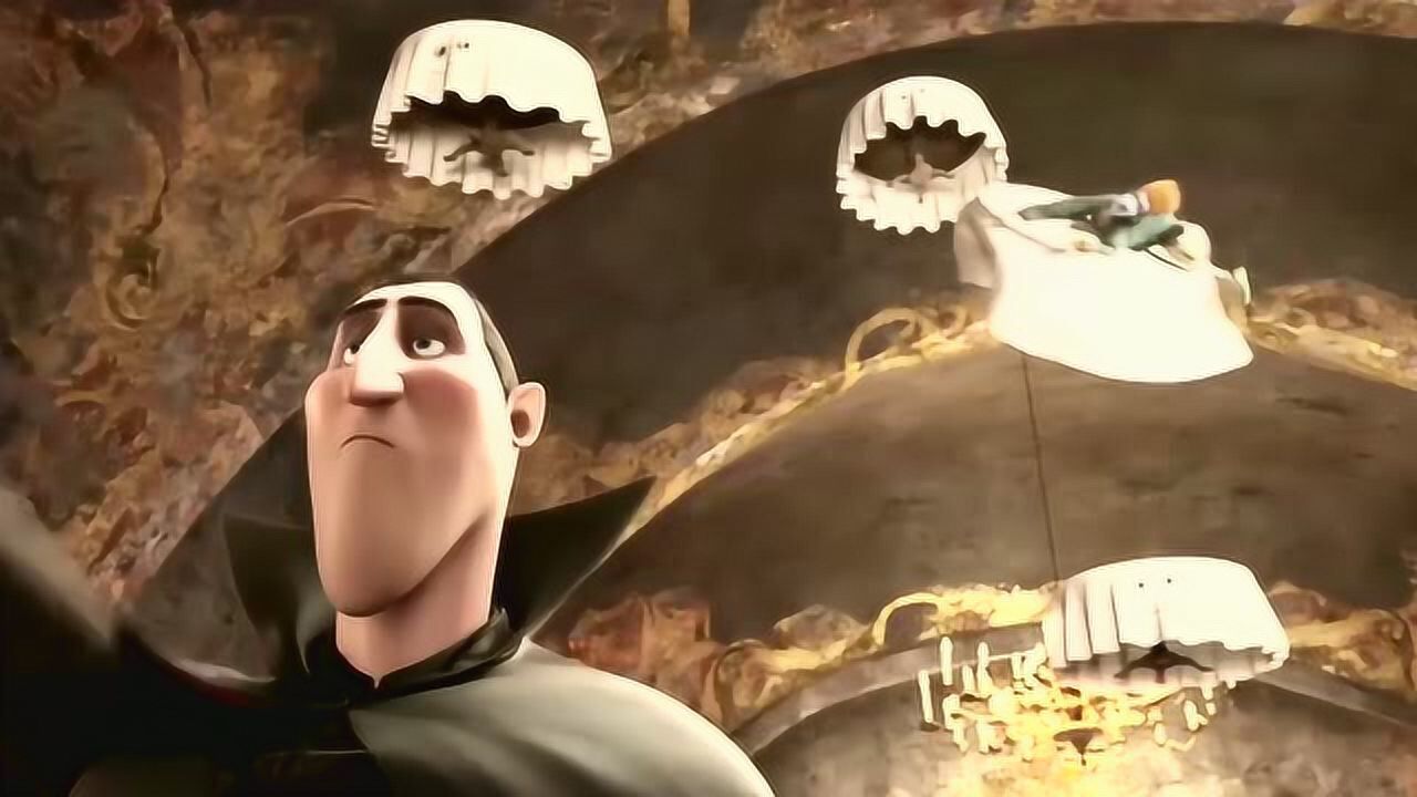 精灵旅社强尼掌握了规律跳上一个桌子直接飞了出去