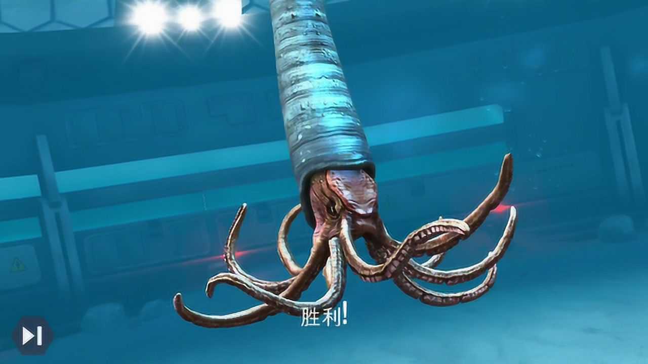 侏罗纪恐龙大战 倾齿龙大战巨型章鱼