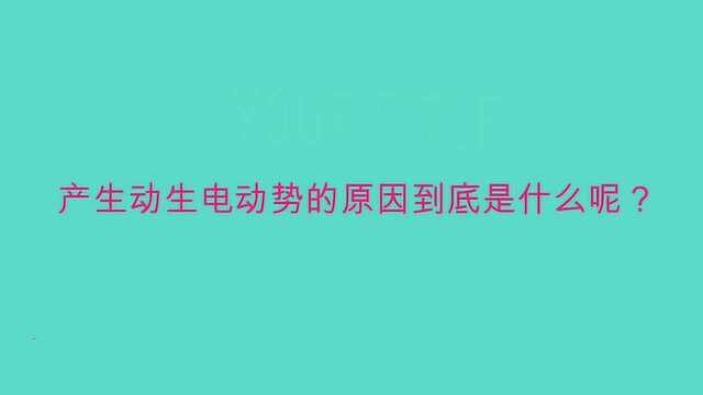 产生动生电动势的原因到底是什么呢?