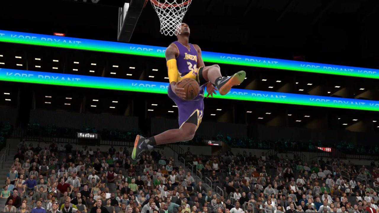 四大分卫扣篮大赛科比这一扣你打多少分