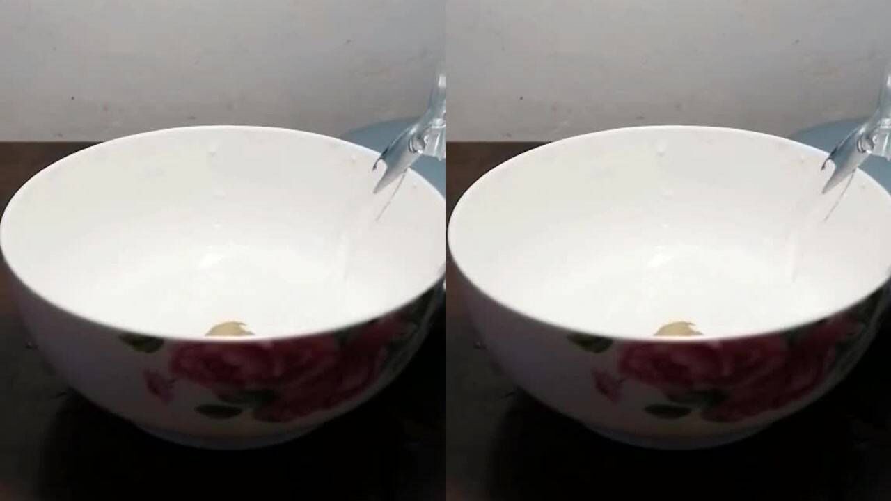 空碗倒水,出现硬币什么物理原理生_腾讯视频