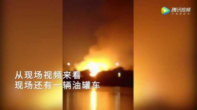 东莞洪梅镇发生火灾现场火光冲天伴有爆炸声