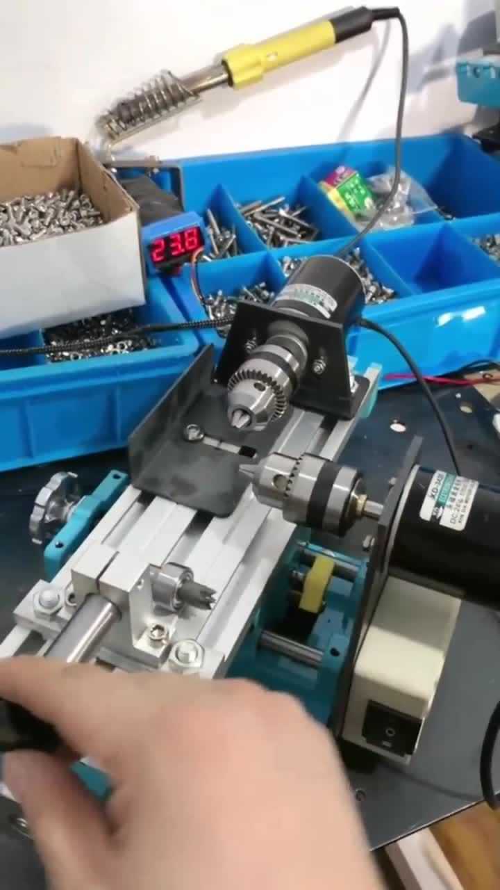 自制小型车床小型佛珠玑可以加工葫芦手串