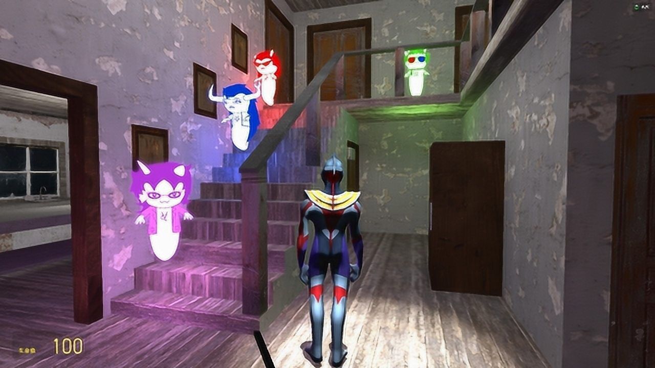 欧布奥特曼在密室遇到一群幽灵会伤害他吗?