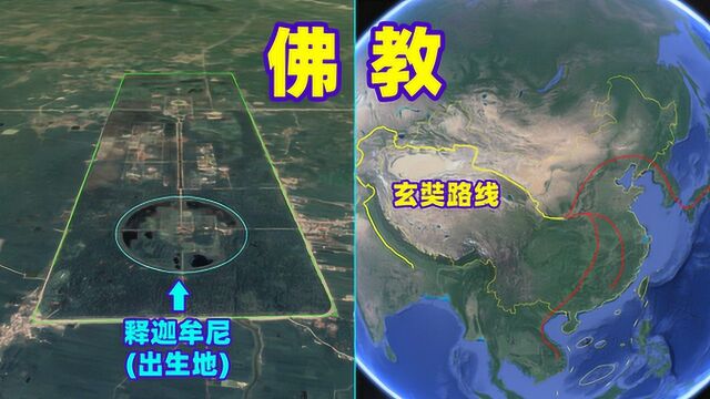 世界三大宗教之:佛教全球传播路线地图!中国对佛教传播的影响力