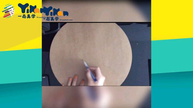 一南美学少儿美术蜡笔画《枝头上的鸟儿》