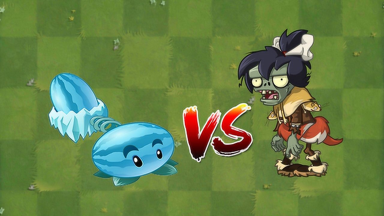 pvz2卡牌游戏:冰鼬僵尸单挑冰西瓜投手