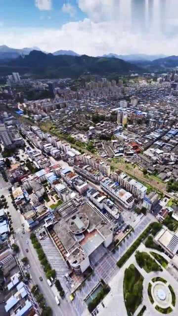 航拍福建沙县一座不只是有沙县小吃的城市高空俯瞰更为震撼