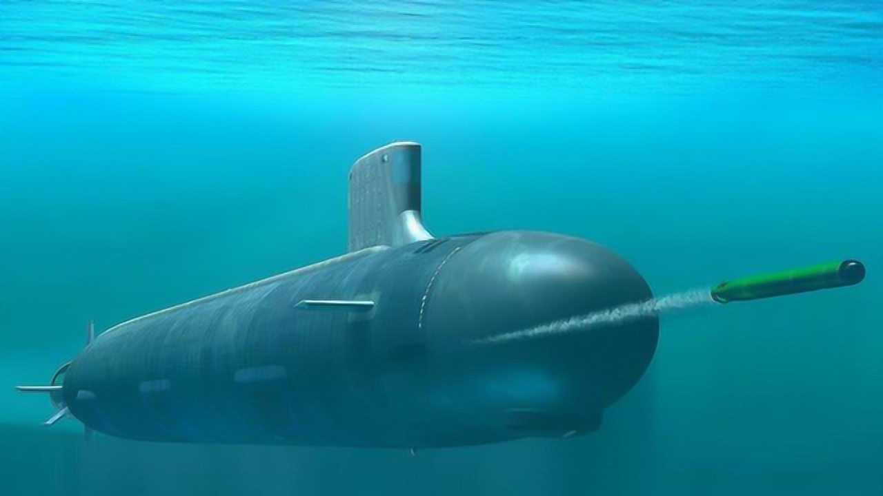 095核动力潜水艇央视图片