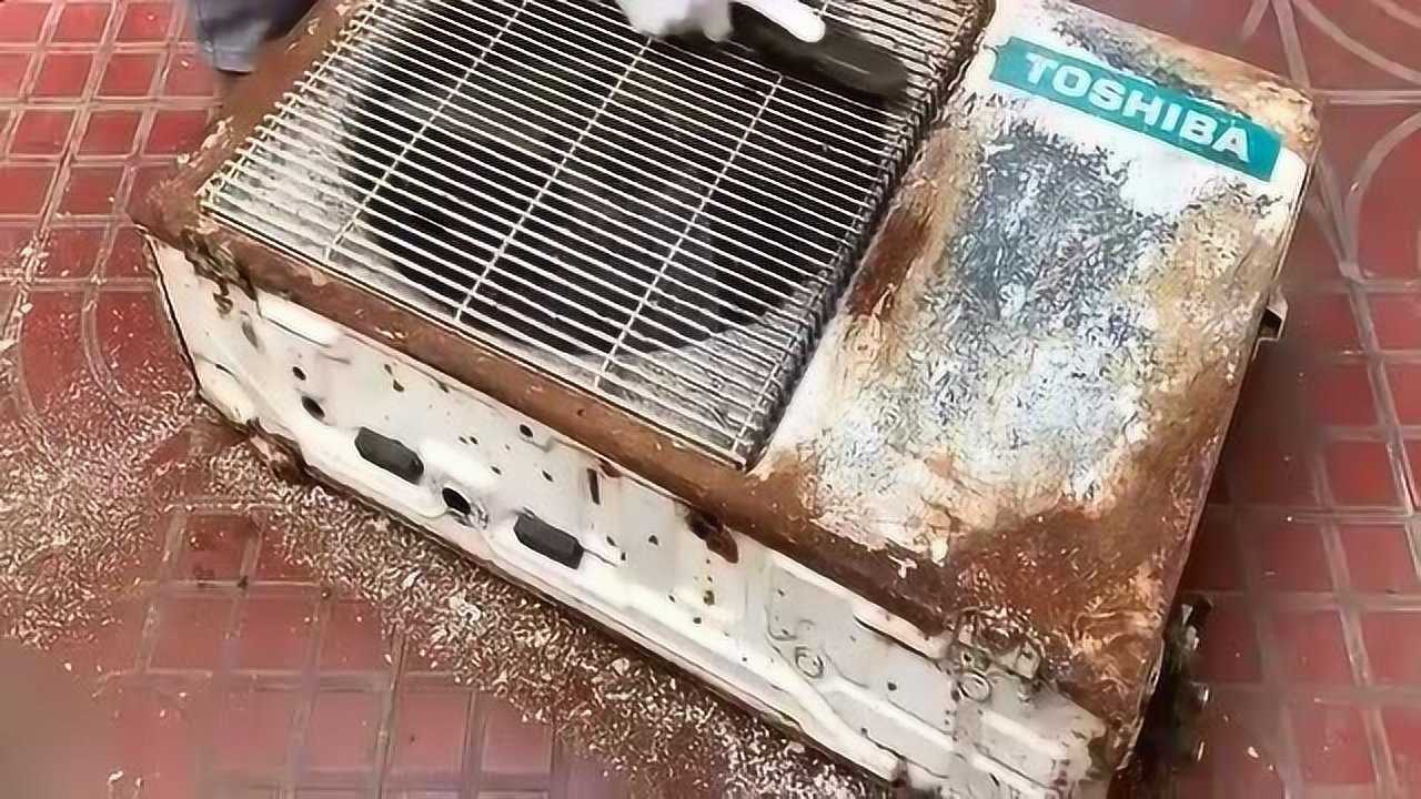30块回收的烂空调,本以为要亏大了,拆开后才发现简直赚大了!