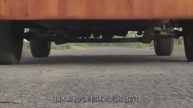 中国大叔制造这电动汽车,全身用木头打造,上路能跑六十迈!