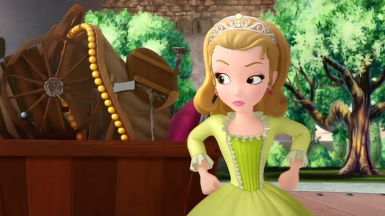 小公主苏菲亚苏菲亚做四轮车的材料破旧被安柏公主嘲笑