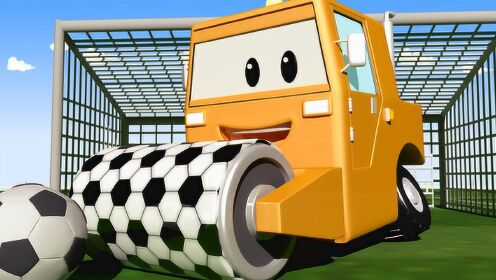 第109集 压路机史蒂夫撞在了门柱上