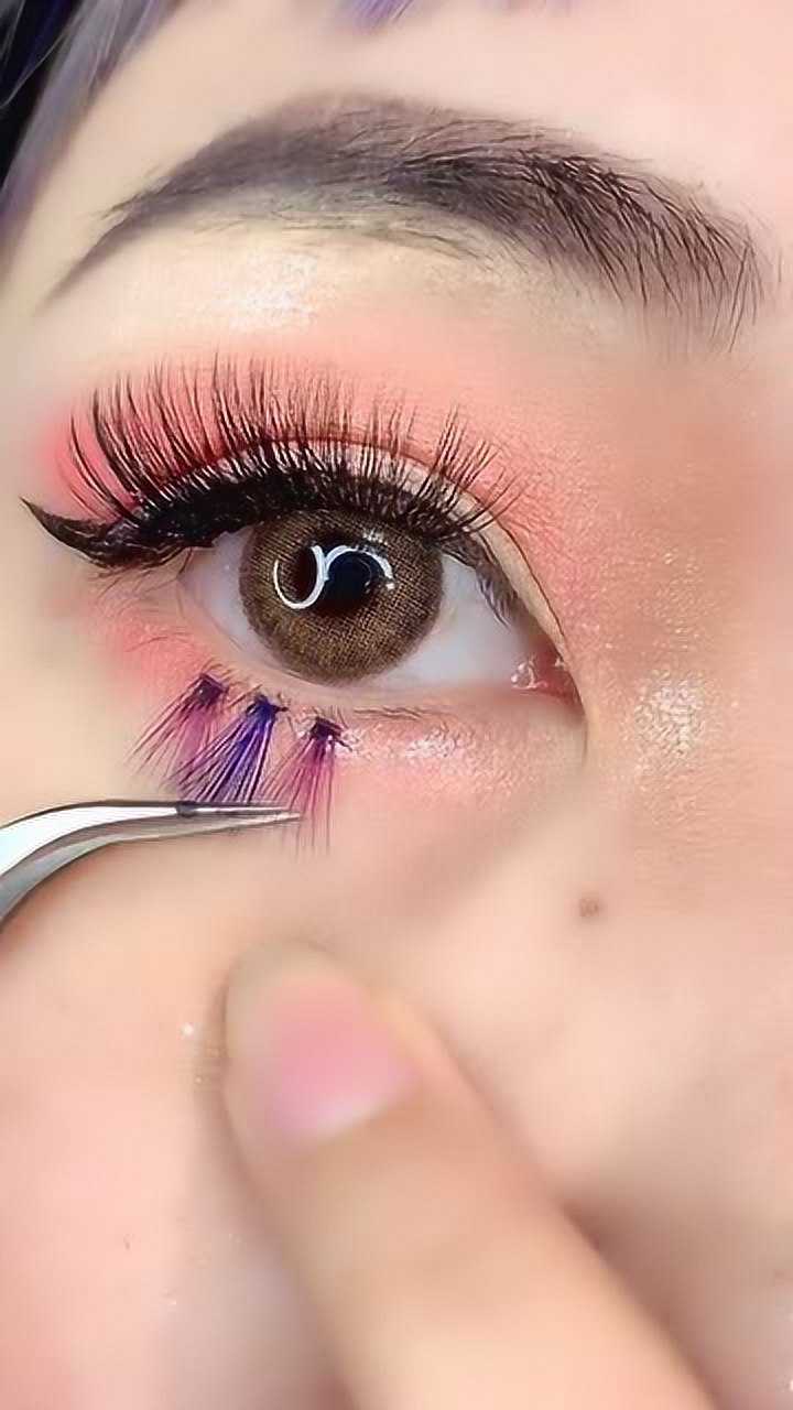 自己在家嫁接的彩色眼睫毛结实又牢固省的排长队花大价钱了