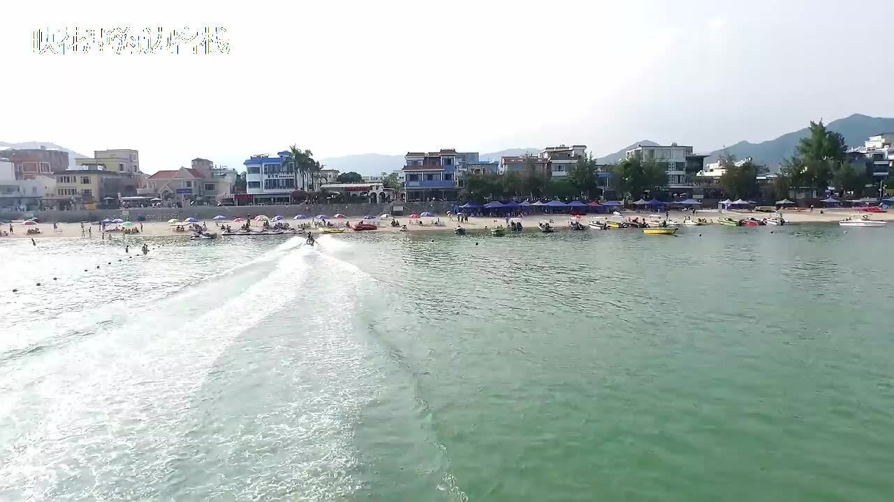 无人机大鹏较场尾海边航拍