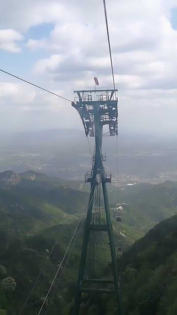 泰山中天门索道,全长1980米,能沿途观风景!_高清1080P在线观看平台_腾讯视频