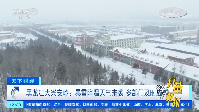 黑龙江大兴安岭:暴雪降温天气来袭,多部门及时应对