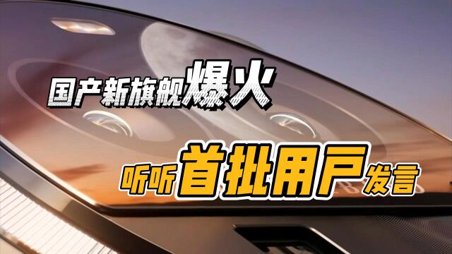 爆款预定?国产新旗舰拿下多平台销冠,首批用户超高好评率