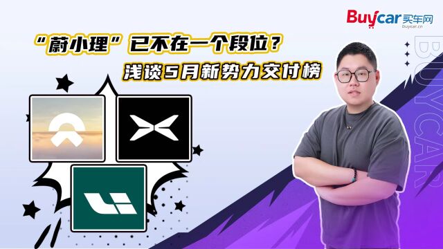 “蔚小理”已不在一个段位?浅谈5月新势力交付榜