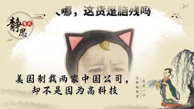 美国制裁两家中国公司,却不是因为高科技