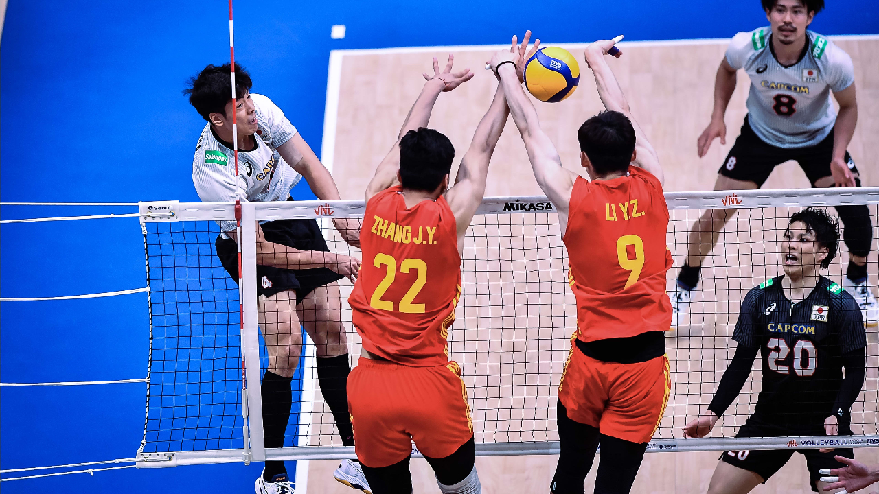 中国男排拦网集锦 2比3惜败日本男排虽败犹荣