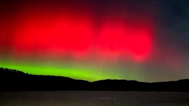 我国北方多地网友拍到极光:漠河再现神奇美景 张家口可见微弱光影