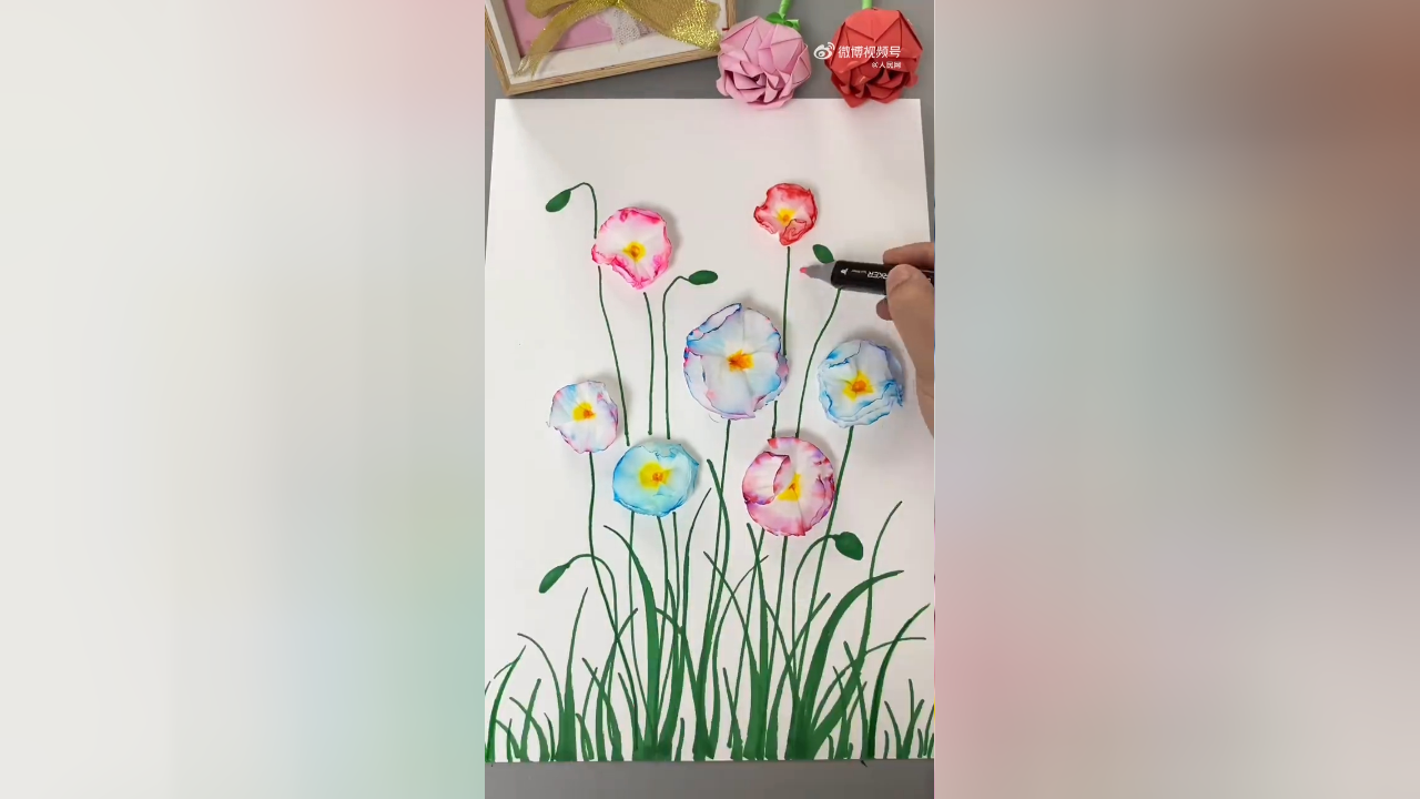 收藏!教你用卫生纸做春日花朵