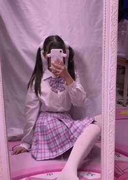 双马尾白丝萝莉，太可爱了，就是镜子有点脏_高清