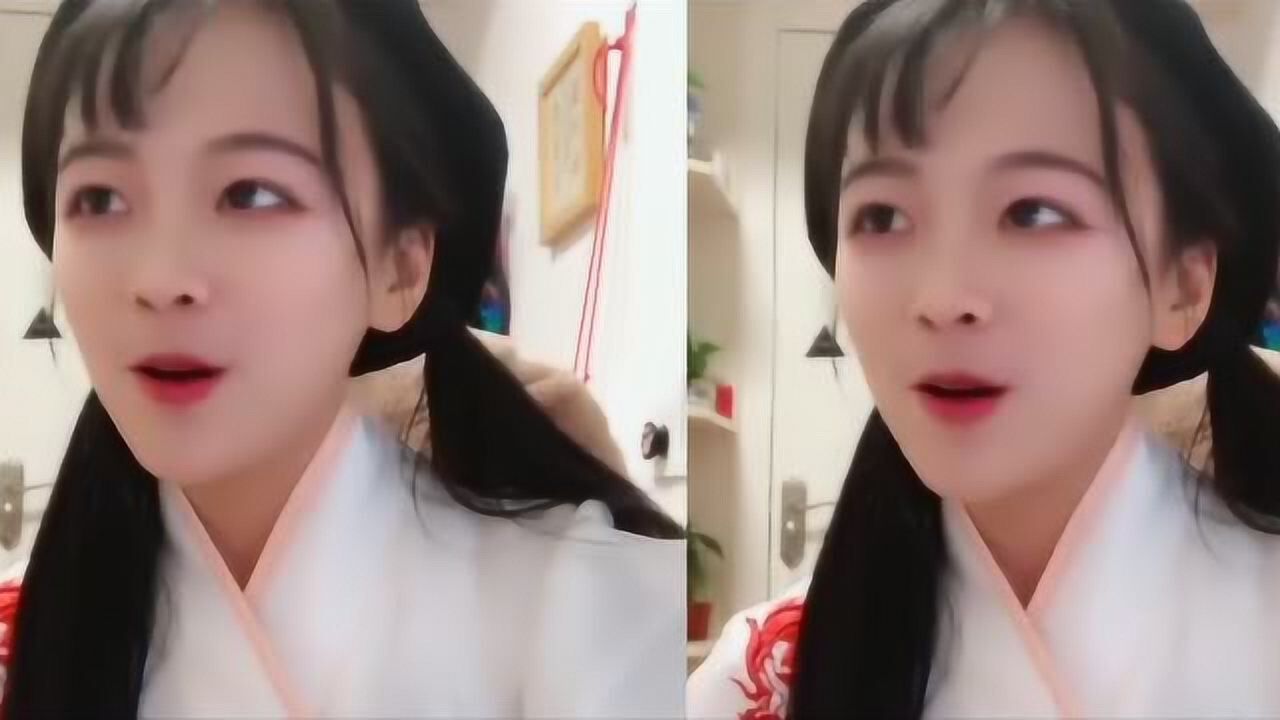 网红陈逗逗翻唱的《下坠》吉他弹唱版，萌妹系网红女歌手 腾讯视频