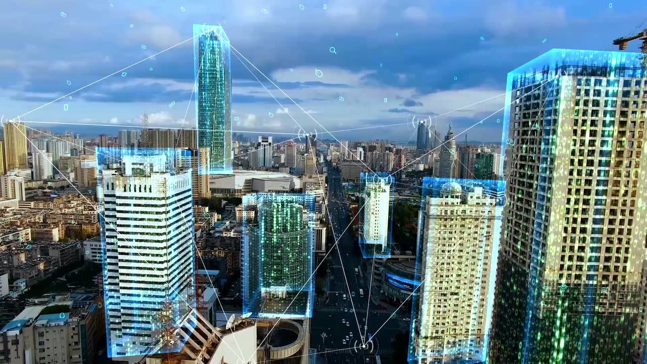 科技感城市粒子ae包装特效流程