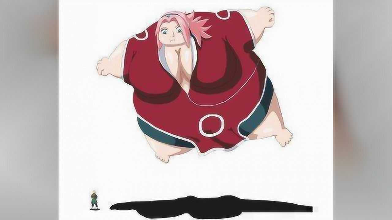 火影:当女生们变胖后,雏田判若两人,小樱真的很"毁童年"