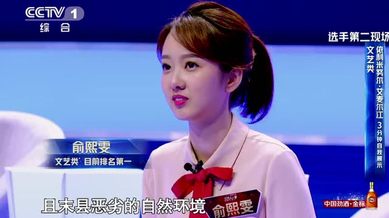 依利米努尔艾麦尔江在主持人大赛