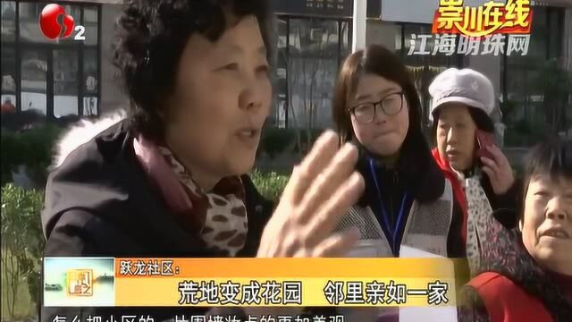 南通跃龙社区:荒地变成花园 邻里亲如一家