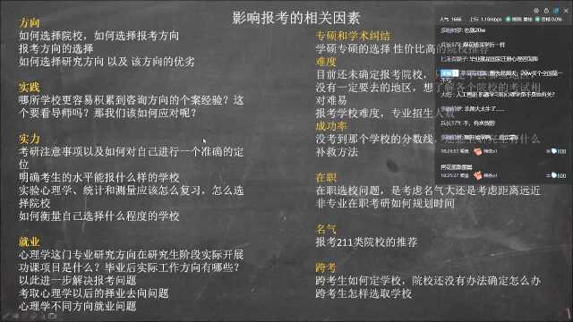 2021年心理学考研院校报考分析