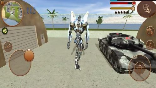 0:03:35变形机器人英雄,战斗机一炮打倒机甲,却被另一个开挂机器人