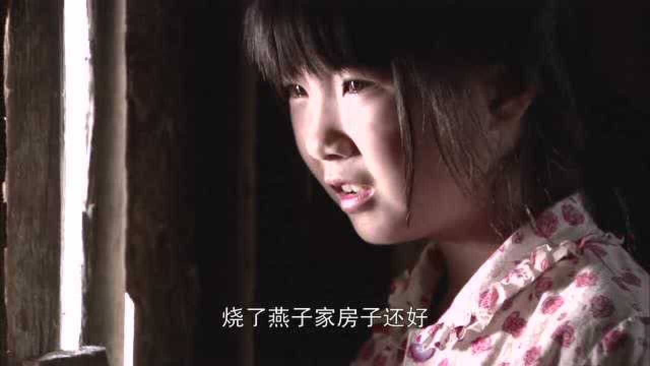 樱桃红燕子无意听到大毛二毛对话知道家里失火的真相哭着大喊还我奶奶