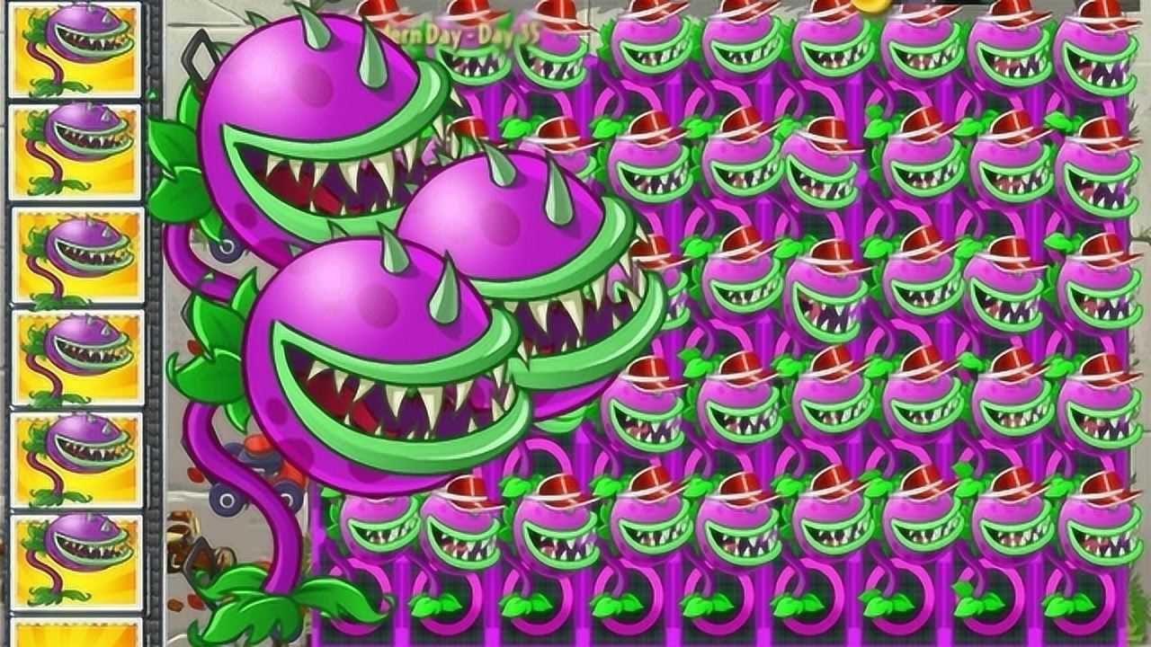 植物大战僵尸好多食人花