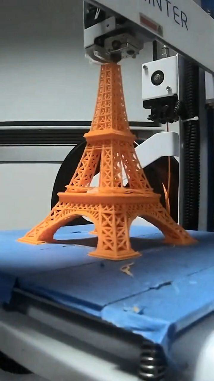 埃菲尔铁塔的3d打印完整版
