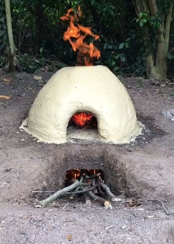 古代的烤箱就是这样做的!