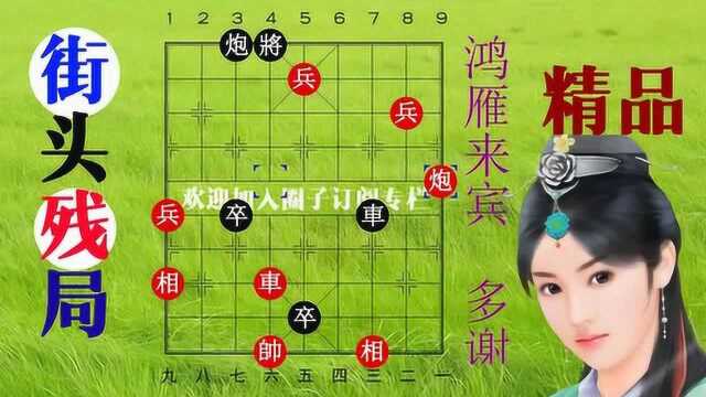 鸿雁来宾新象棋中的至理名言,不信可看此局,绝对妙