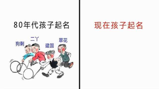 80年代孩子起名VS现在,爆笑对比!智商果然很重要呀!哈哈哈