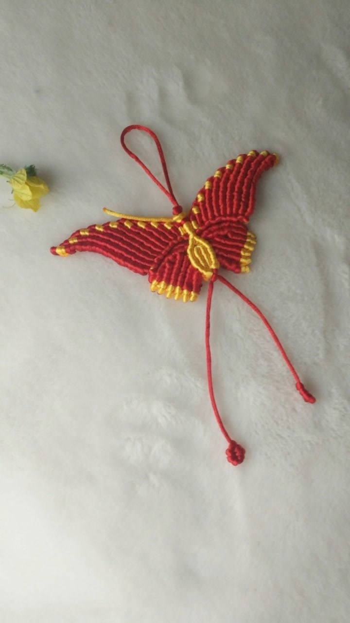 看似有点难的蝴蝶其实一点也不难蝴蝶编绳编法第4节