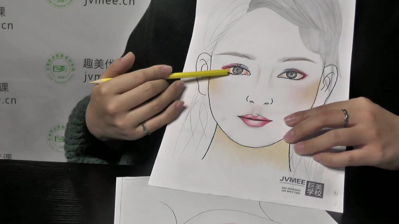 纸上向心眉矫正演示