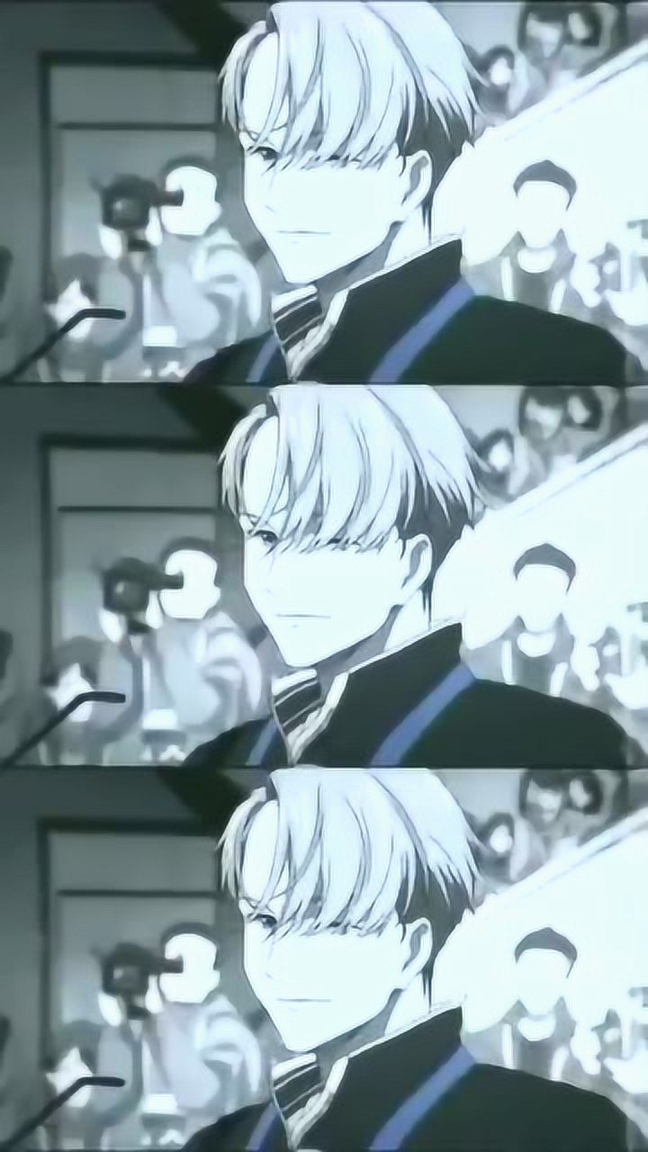 冰上的尤里对这种头发三七分的帅哥毫无抵抗力